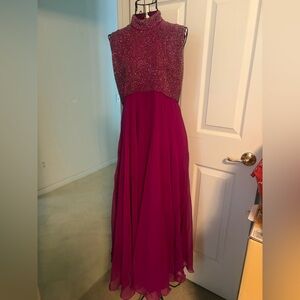 Sparkling Pink Evening Gown